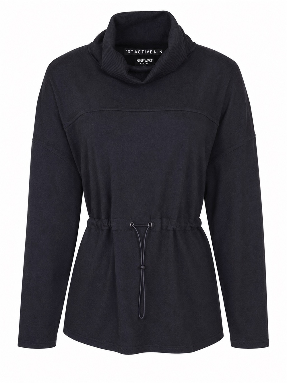 Nine West Active Black Funnel Neck Pullover